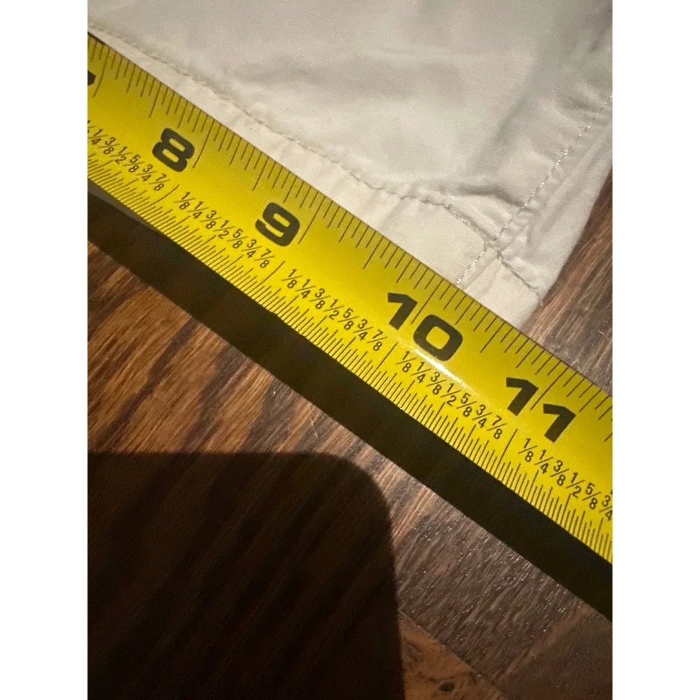 Eddie Bauer Womens 14 Off White Cotton Casual Chino Shorts Preppy